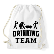 PRINTFASHION Legénybúcsú drinking team - Sportzsák, Tornazsák - Fehér tornazsák