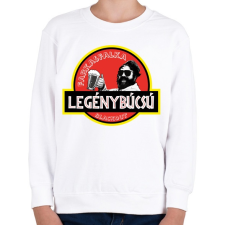 PRINTFASHION Legénybúcsú - farkasfalka blackout 2 - Gyerek pulóver - Fehér gyerek pulóver, kardigán