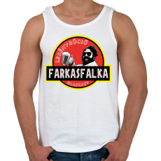 PRINTFASHION Legénybúcsú - farkasfalka blackout - Férfi atléta - Fehér