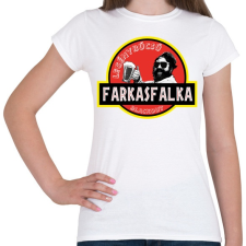 PRINTFASHION Legénybúcsú - farkasfalka blackout - Női póló - Fehér női póló