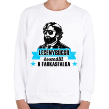 PRINTFASHION Legénybúcsú Farkasfalka - Gyerek pulóver - Fehér gyerek pulóver, kardigán