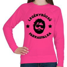 PRINTFASHION Legénybúcsú - Farkasfalka - Női pulóver - Fukszia női pulóver, kardigán