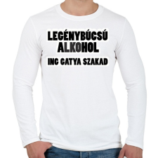 PRINTFASHION Legénybúcsú - Férfi hosszú ujjú póló - Fehér férfi póló