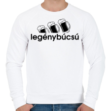 PRINTFASHION Legénybúcsú - Férfi pulóver - Fehér férfi pulóver, kardigán