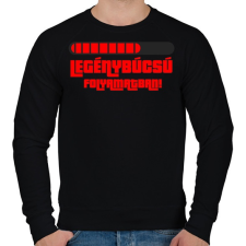 PRINTFASHION Legénybúcsú folyamatban - Férfi pulóver - Fekete férfi pulóver, kardigán