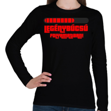 PRINTFASHION Legénybúcsú folyamatban - Női hosszú ujjú póló - Fekete női póló