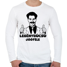 PRINTFASHION Legénybúcsú jóféle - Férfi hosszú ujjú póló - Fehér férfi póló