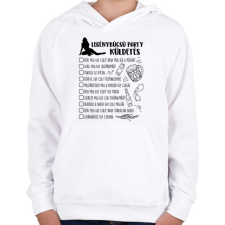 PRINTFASHION Legénybúcsú küldetés - Gyerek kapucnis pulóver - Fehér gyerek pulóver, kardigán