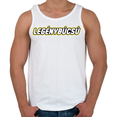 PRINTFASHION legenybucsu-lego - Férfi atléta - Fehér
