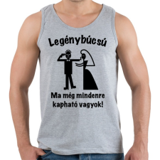 PRINTFASHION Legénybúcsú - ma még mindenre kapható vagyok 1 - Férfi atléta - Sport szürke atléta, trikó