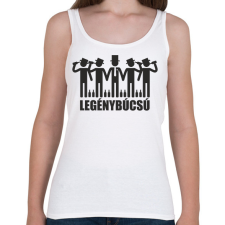 PRINTFASHION Legénybúcsú - Női atléta - Fehér női trikó