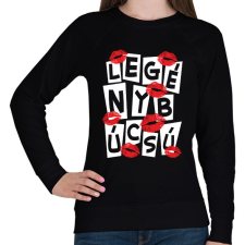 PRINTFASHION Legénybúcsú - Női pulóver - Fekete női pulóver, kardigán