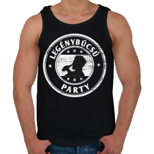 PRINTFASHION Legénybúcsú party - Férfi atléta - Fekete atléta, trikó