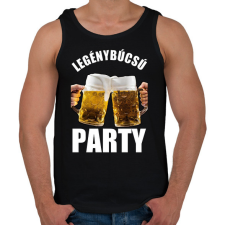 PRINTFASHION LEGÉNYBÚCSÚ PARTY - Férfi atléta - Fekete atléta, trikó