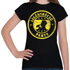 PRINTFASHION Legénybúcsú party - Női póló - Fekete női póló