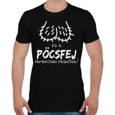 PRINTFASHION Legénybúcsú pöcsfej - Férfi póló - Fekete férfi póló