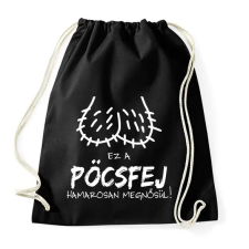 PRINTFASHION Legénybúcsú pöcsfej - Sportzsák, Tornazsák - Fekete tornazsák