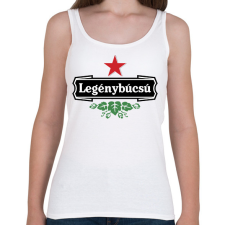 PRINTFASHION Legénybúcsú sörös - Női atléta - Fehér női trikó