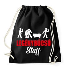PRINTFASHION Legenybúcsú staff - Sportzsák, Tornazsák - Fekete tornazsák