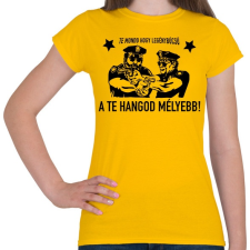PRINTFASHION Legénybúcsú sztárok - Női póló - Sárga női póló