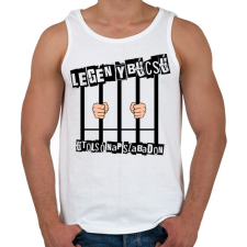 PRINTFASHION LEGÉNYBÚCSÚ UTOLSÓ NAP SZABADON - Férfi atléta - Fehér női trikó