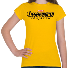 PRINTFASHION Legénybúcsú végjáték - Női póló - Sárga női póló