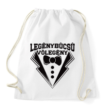 PRINTFASHION Legénybúcsú vőlegény - Sportzsák, Tornazsák - Fehér tornazsák
