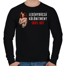 PRINTFASHION LEGÉNYBÚCSÚRA - Férfi pulóver - Fekete