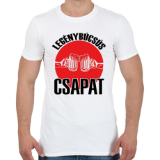 PRINTFASHION Legénybúcsús csapat - Férfi póló - Fehér