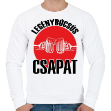 PRINTFASHION Legénybúcsús csapat - Férfi pulóver - Fehér női pulóver, kardigán