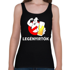 PRINTFASHION Legényirtok - Női atléta - Fekete női trikó