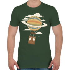 PRINTFASHION Léghajó - Férfi póló - Katonazöld férfi póló