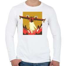 PRINTFASHION Légi oltás - Férfi hosszú ujjú póló - Fehér férfi póló