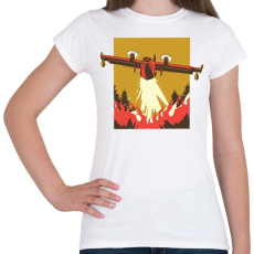 PRINTFASHION Légi oltás - Női póló - Fehér