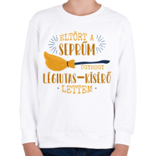 PRINTFASHION Légiutas-kísérő lettem - Gyerek pulóver - Fehér gyerek pulóver, kardigán
