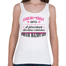 PRINTFASHION Légiutas-kísérő vagyok - Női atléta - Fehér