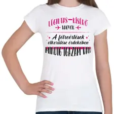 PRINTFASHION Légiutas-kísérő vagyok - Női póló - Fehér női póló