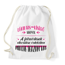 PRINTFASHION Légiutas-kísérő vagyok - Sportzsák, Tornazsák - Fehér tornazsák