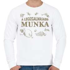 PRINTFASHION Legizgalmasabb munka - Régész - Férfi pulóver - Fehér férfi pulóver, kardigán
