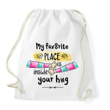 PRINTFASHION Legjobb a karjaidban - Sportzsák, Tornazsák - Fehér tornazsák