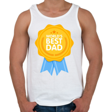PRINTFASHION Legjobb apa - Férfi atléta - Fehér