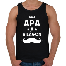 PRINTFASHION Legjobb Apa - Férfi atléta - Fekete atléta, trikó