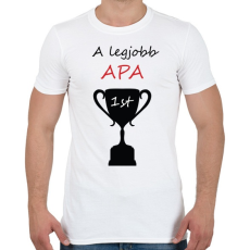 PRINTFASHION legjobb apa - Férfi póló - Fehér