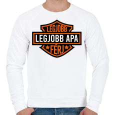 PRINTFASHION Legjobb apa - Férfi pulóver - Fehér