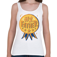 PRINTFASHION Legjobb apa - Női atléta - Fehér női trikó