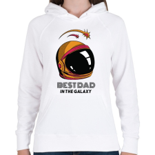 PRINTFASHION Legjobb apa - Női kapucnis pulóver - Fehér női pulóver, kardigán