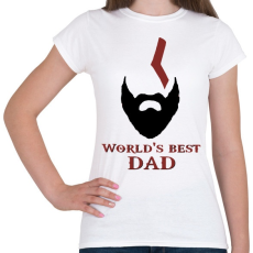 PRINTFASHION Legjobb Apa - Női póló - Fehér