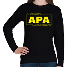 PRINTFASHION legjobb-apa-star-wars-classic - Női pulóver - Fekete
