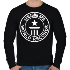 PRINTFASHION legjobb apa világrekord - Férfi pulóver - Fekete férfi pulóver, kardigán