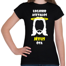 PRINTFASHION Legjobb asztalos - Női póló - Fekete női póló